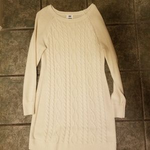 Old navy cream sweater dress